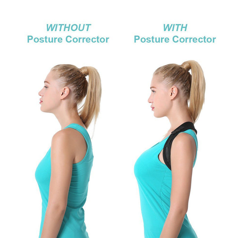 Back Clavicle Correction Belt Waist Protection Posture Correction Belt Breathable Adjustable Kyphosis Correction Mesh Correction Belt
