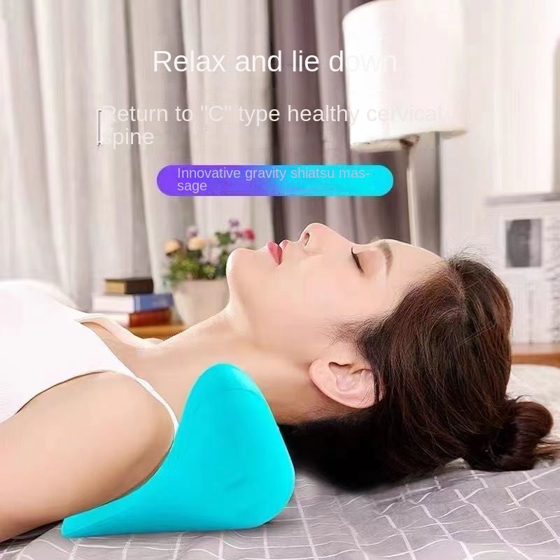 Cervical Spine Massage Pillow Gravity Acupressure Neck Massager Cervical Spine Pillow Neck Shoulder Massage Pillow Home Traction Corrector